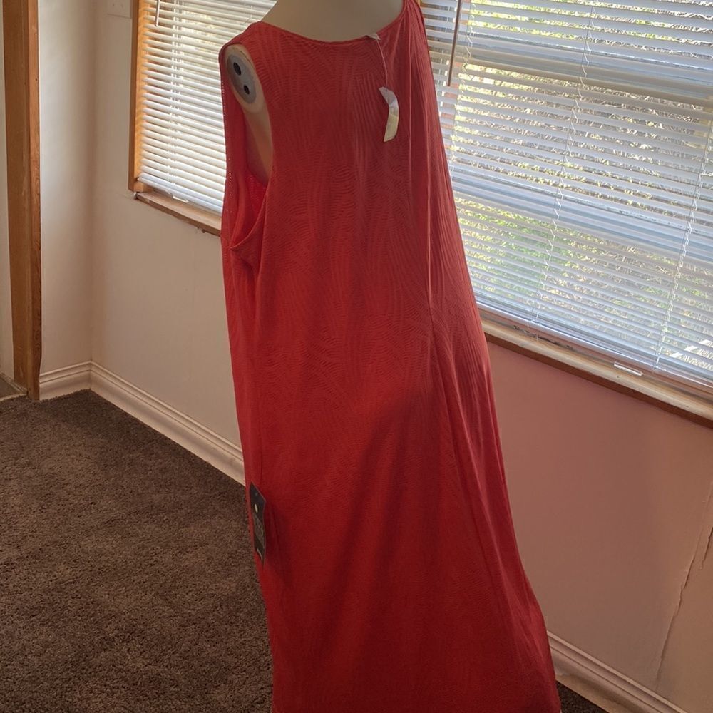 Avenue Orange sleeveless Maxi dress, size 22/24 - Picture 3 of 5